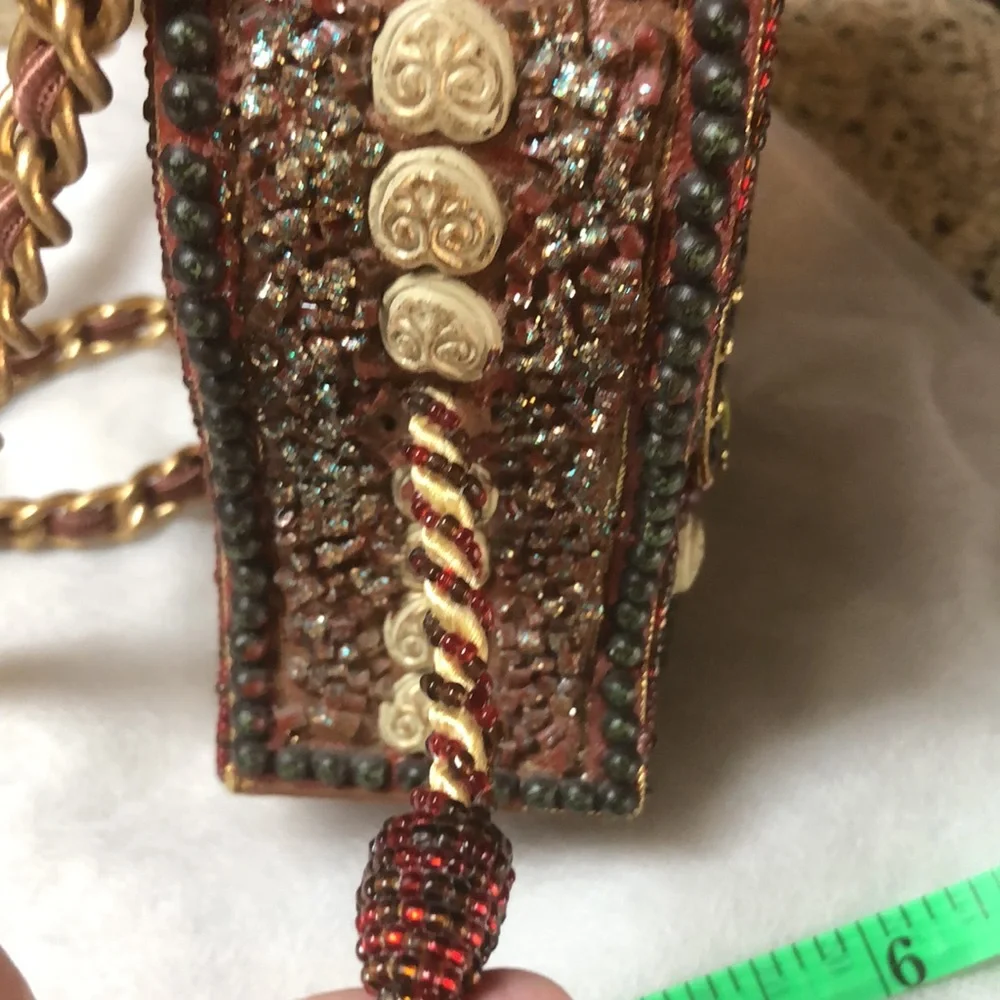 Mary Frances Vintage Collectible Elephant Box Shoulder Crossbody Bag, Rare Find
